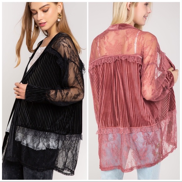 POL Amanda Mesh Lace Cardigan - Picture 5 of 11